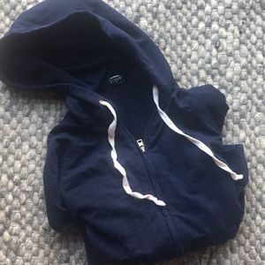 J. Crew XS navy blue zip up